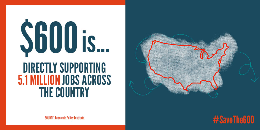 $600 is directly supporting 5.1 million jobs across the country. 